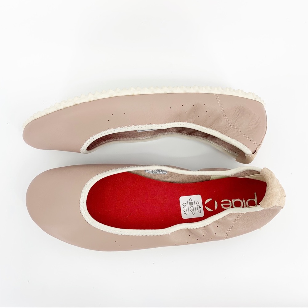 Plae Crosby Dusty Rose Ballet Flats - packable leather minimalist shoes